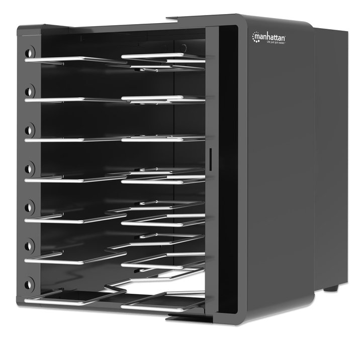 Armadietto di Ricarica da Scrivania/Parete 7 Alloggiamenti fino a 16'' - Manhattan I-CABINET-7AC-SLIDE