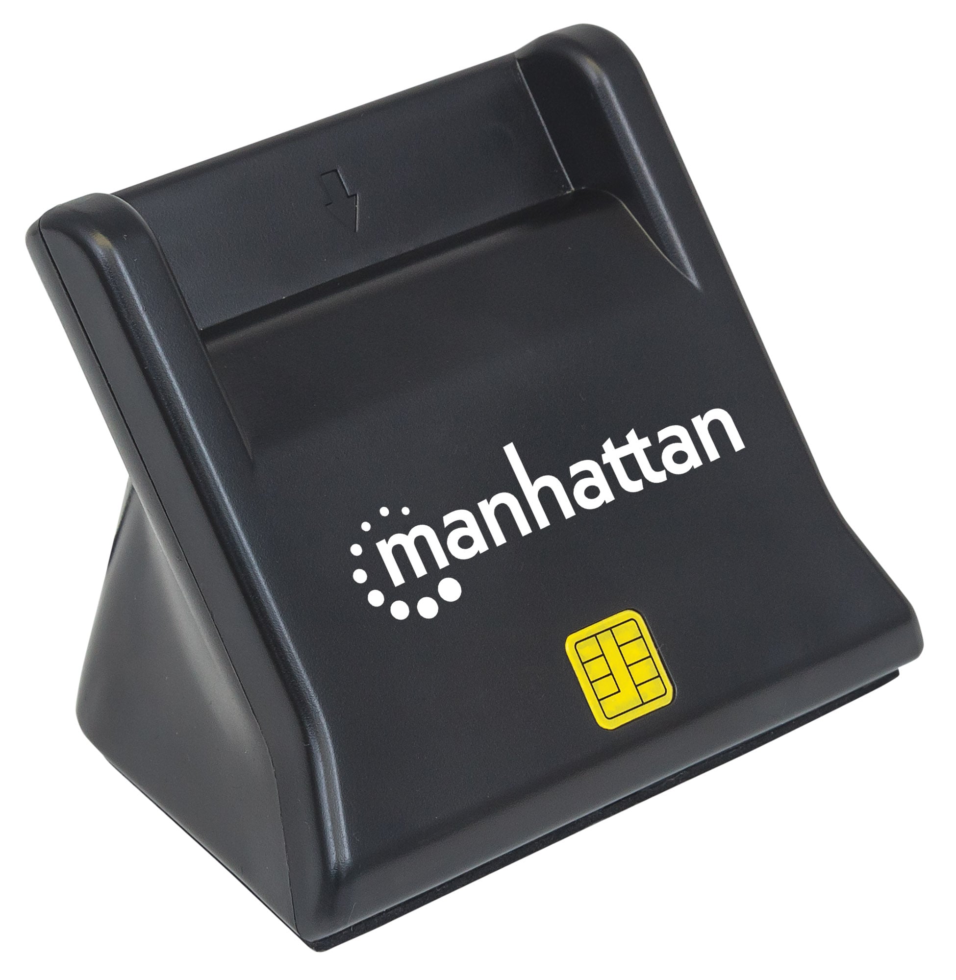 Desktop Smart SIM Card Reader Black - Manhattan I-CARD CAM-USB3