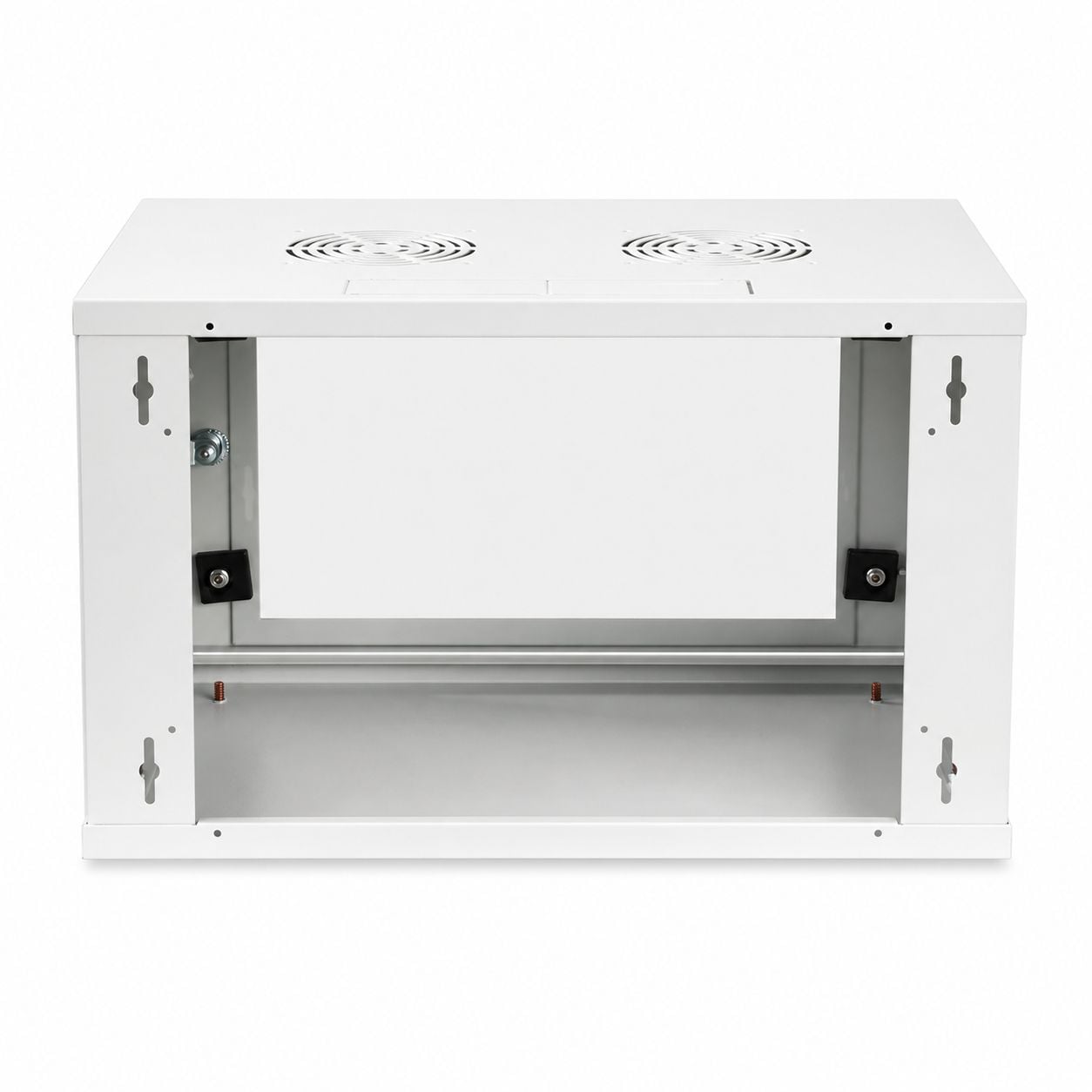 Wall Mount Rack Cabinet 19" 6U Depth 320 Gray Assembled - Intellinet I-CASE 06-G-E
