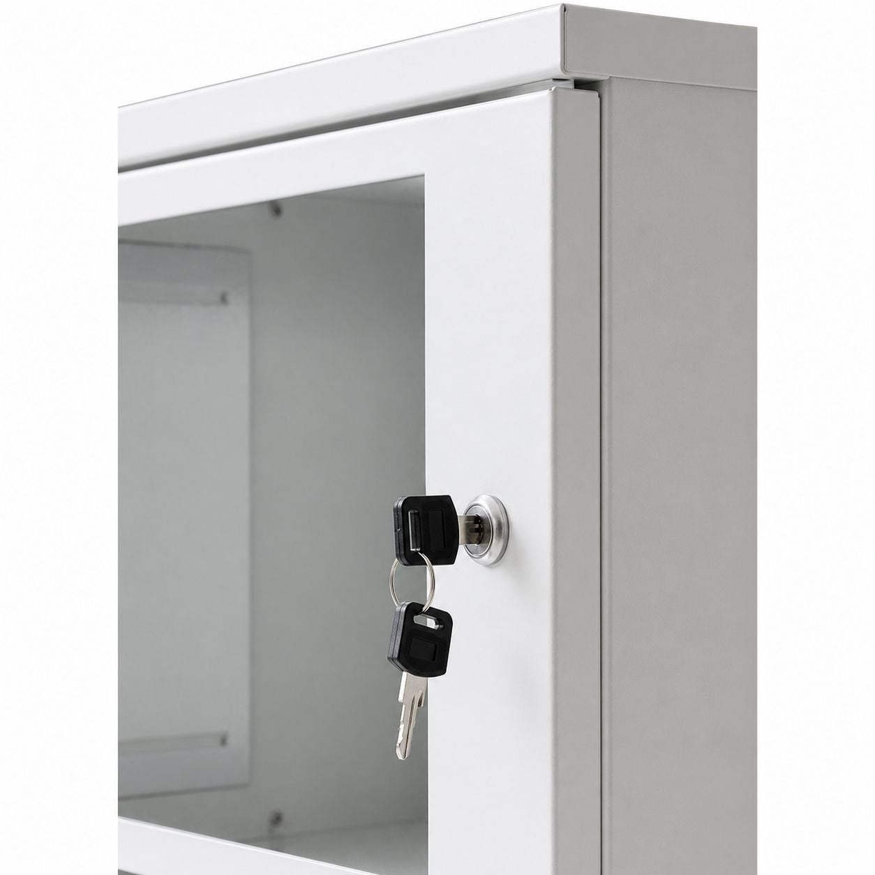 Wall Mount Rack Cabinet 19" 6U Depth 320 Gray Assembled - Intellinet I-CASE 06-G-E