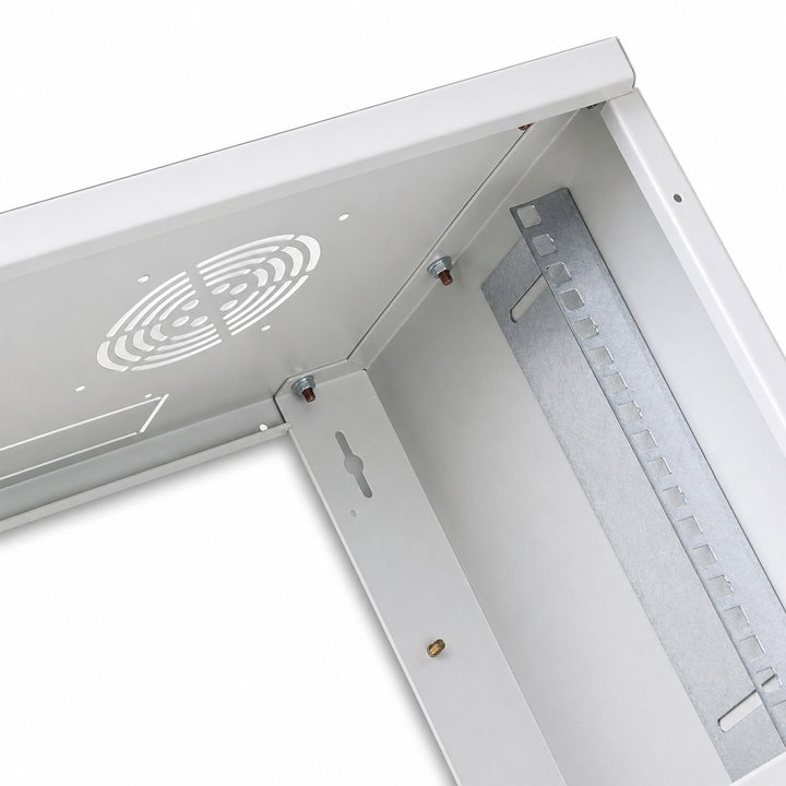 Armadio Rack 19" a muro 6 unità prof. 320 Grigio Assemblato - Intellinet I-CASE 06-G-E