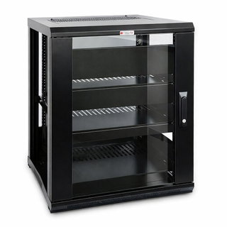 Rack Cabinet 19" 600x600 15U for Audio Video Black - Techly Professional I-CASE AV-2115BKTY