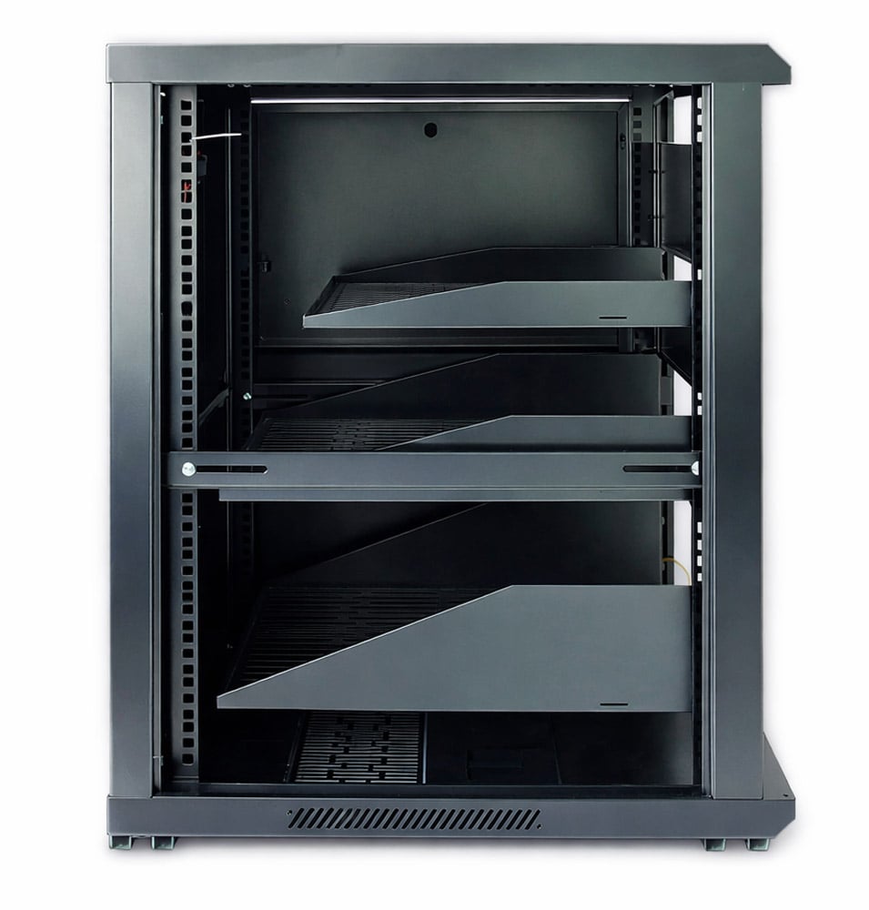 Armadio Rack 19" 600x600 15U per Audio Video Nero - Techly Professional I-CASE AV-2115BKTY