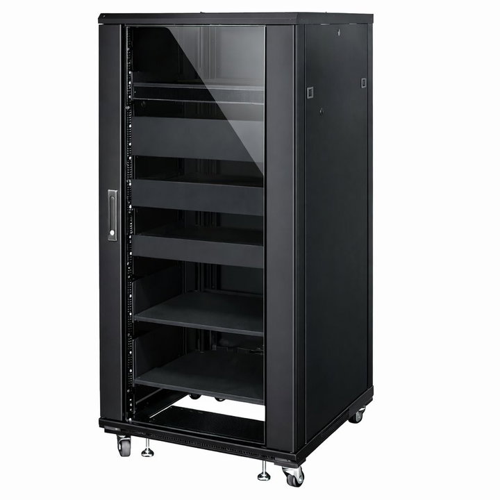 Armadio Rack 19" 600x600 27U per Audio Video Nero - Techly Professional I-CASE AV-2127BKTY