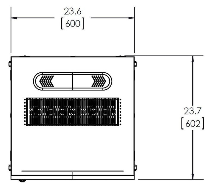 Armadio Rack 19" 600x600 27U per Audio Video Nero - Techly Professional I-CASE AV-2127BKTY