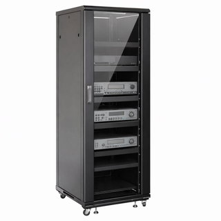 Rack Cabinet 19" 600x600 36U for Audio Video Black - Techly Professional I-CASE AV-2136BKTY