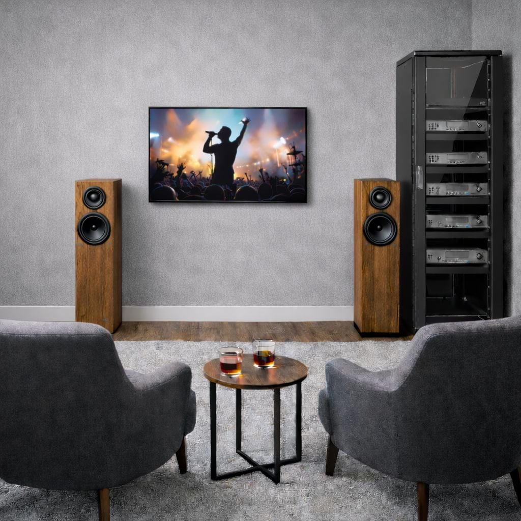 19" Rack Cabinet 600x600 36U for Audio Video Black - Techly Professional I-CASE AV-2136BKTY