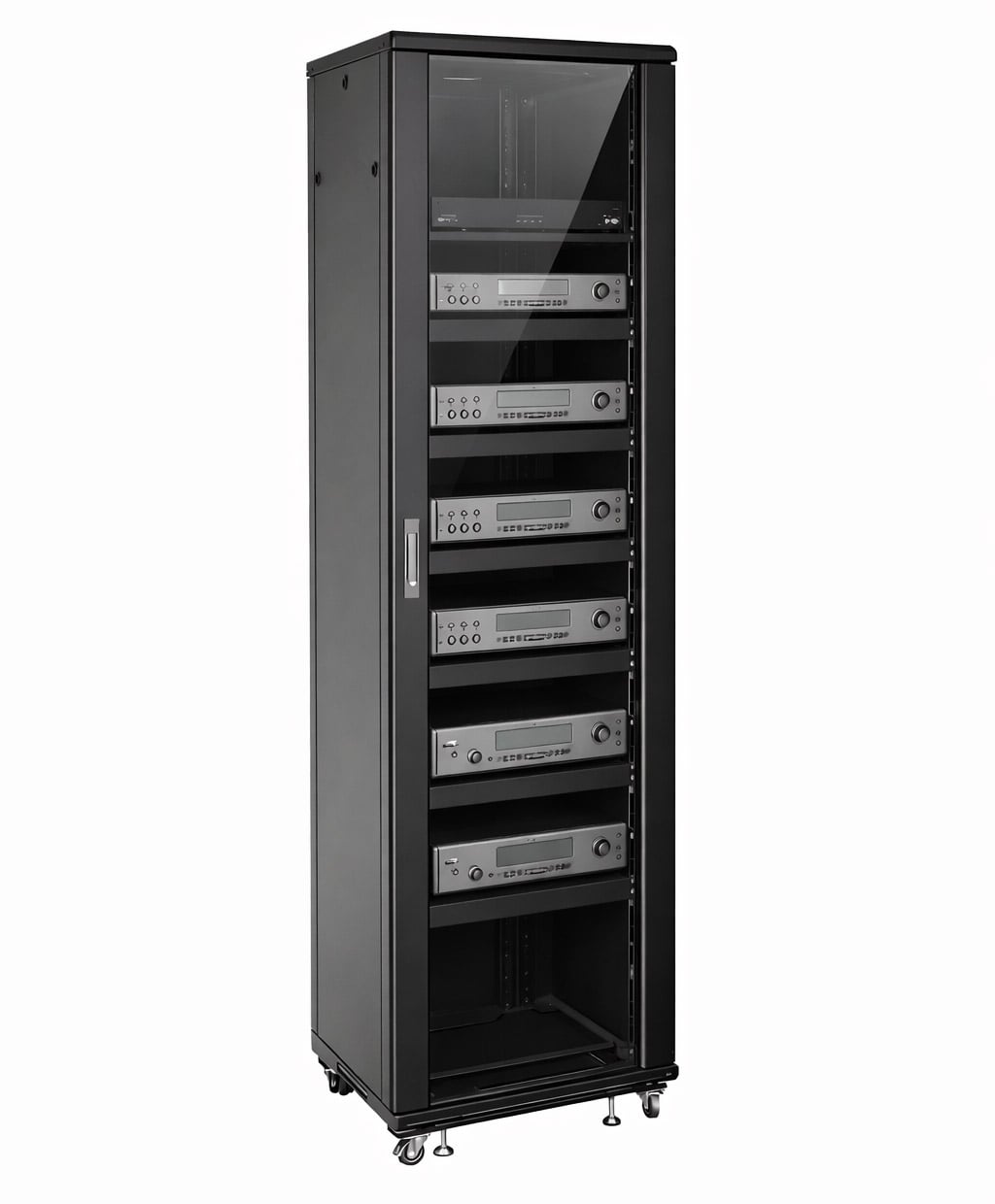 Armadio Rack 19'' 600x600 44U per Audio Video Nero - Techly Professional I-CASE AV-2144BKTY
