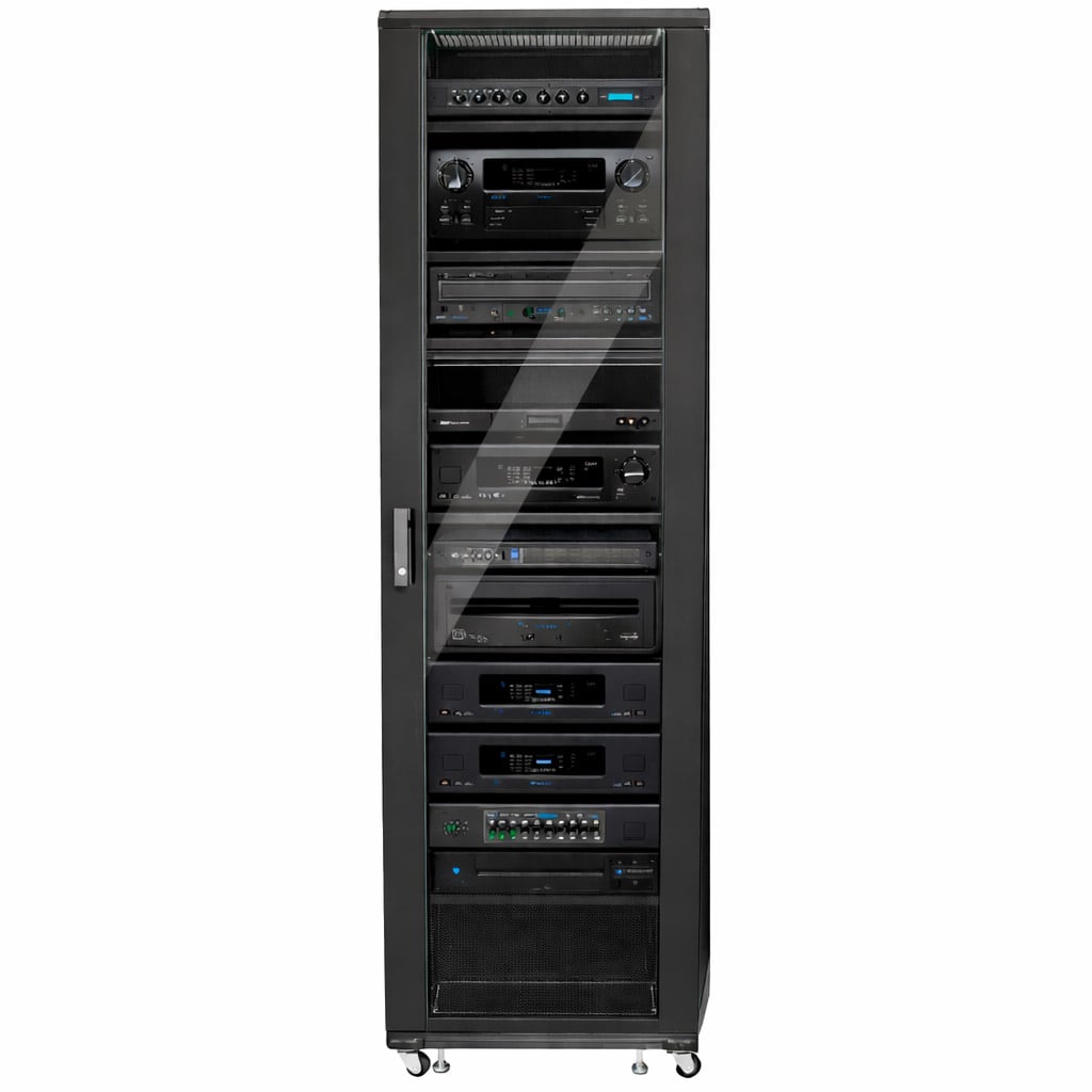 Armadio Rack 19'' 600x600 44U per Audio Video Nero - Techly Professional I-CASE AV-2144BKTY