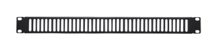 Ventilated blank panel 1U black for Audio Video rack - Techly Professional I-CASE AV-ABLANV1