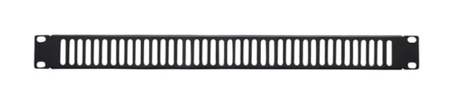 Pannello di chiusura ventilato 1U nero per rack Audio Video - Techly Professional I-CASE AV-ABLANV1