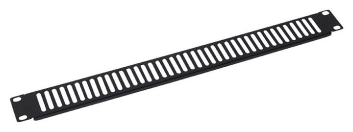 Pannello di chiusura ventilato 1U nero per rack Audio Video - Techly Professional I-CASE AV-ABLANV1