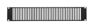 Ventilated blank panel 2U black for Audio Video rack - Techly Professional I-CASE AV-ABLANV2