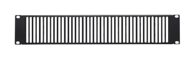 Ventilated blank panel 2U black for Audio Video rack - Techly Professional I-CASE AV-ABLANV2