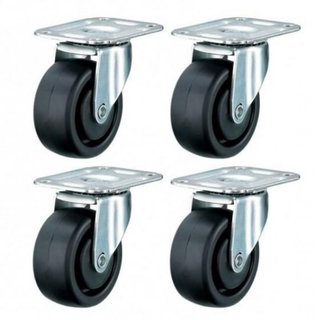 Kit 4 swivel casters for AV RACK cabinets load capacity 450 kg - Techly Professional I-CASE AV-ACASTOR