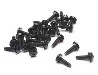 Kit of 4 M6 screws for audio video rack cabinets L.15 mm - Techly Professional I-CASE AV-ASCREWM6