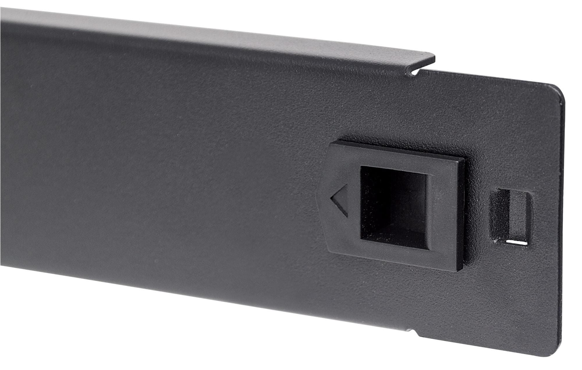 Pannello Cieco Toolless a Clip per Armadi Rack 19'' 1U Nero - Intellinet I-CASE BLANK-1-SCL