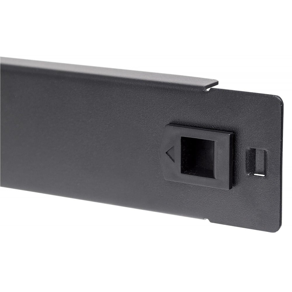 Toolless clip blank panel for 19" rack 1U black - Techly Professional I-CASE BLANK-1-SCLTY