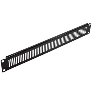 Vented Blank Panel 2 unit Black - Techly Professional I-CASE BLANK-2-BKV