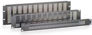 Pannello di Chiusura Ventilato 2 unita' Nero - Techly Professional I-CASE BLANK-2-BKV