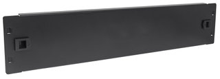 Pannello Cieco Toolless a Clip per Armadi Rack 19" 2U Nero - Intellinet I-CASE BLANK-2-SCL