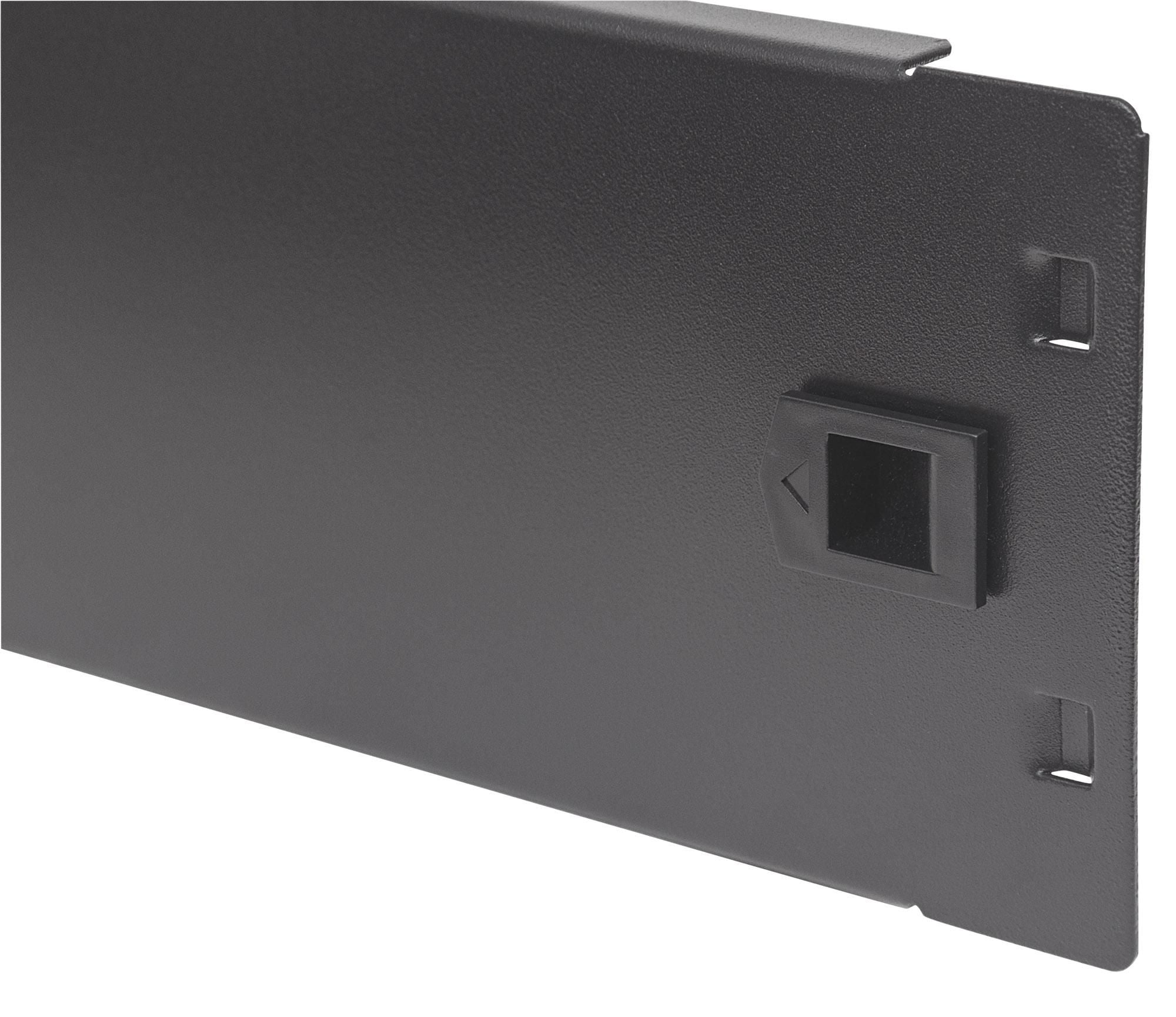 Pannello Cieco Toolless a Clip per Armadi Rack 19'' 2U Nero - Intellinet I-CASE BLANK-2-SCL
