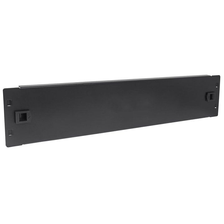 Pannello Cieco Toolless a Clip per Armadi Rack 19" 2U Nero - Techly Professional I-CASE BLANK-2-SCLTY