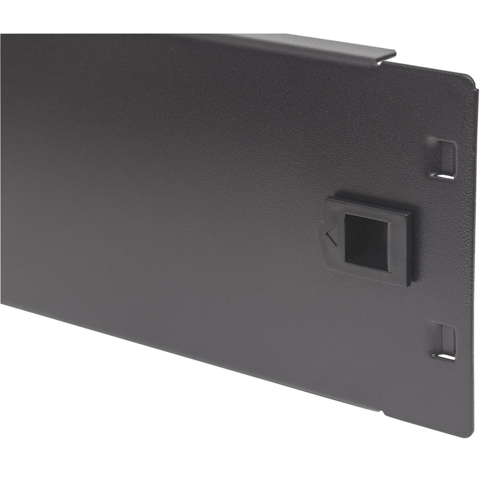 Toolless clip-on blank panel for rack 19" 2U black - Techly Professional I-CASE BLANK-2-SCLTY