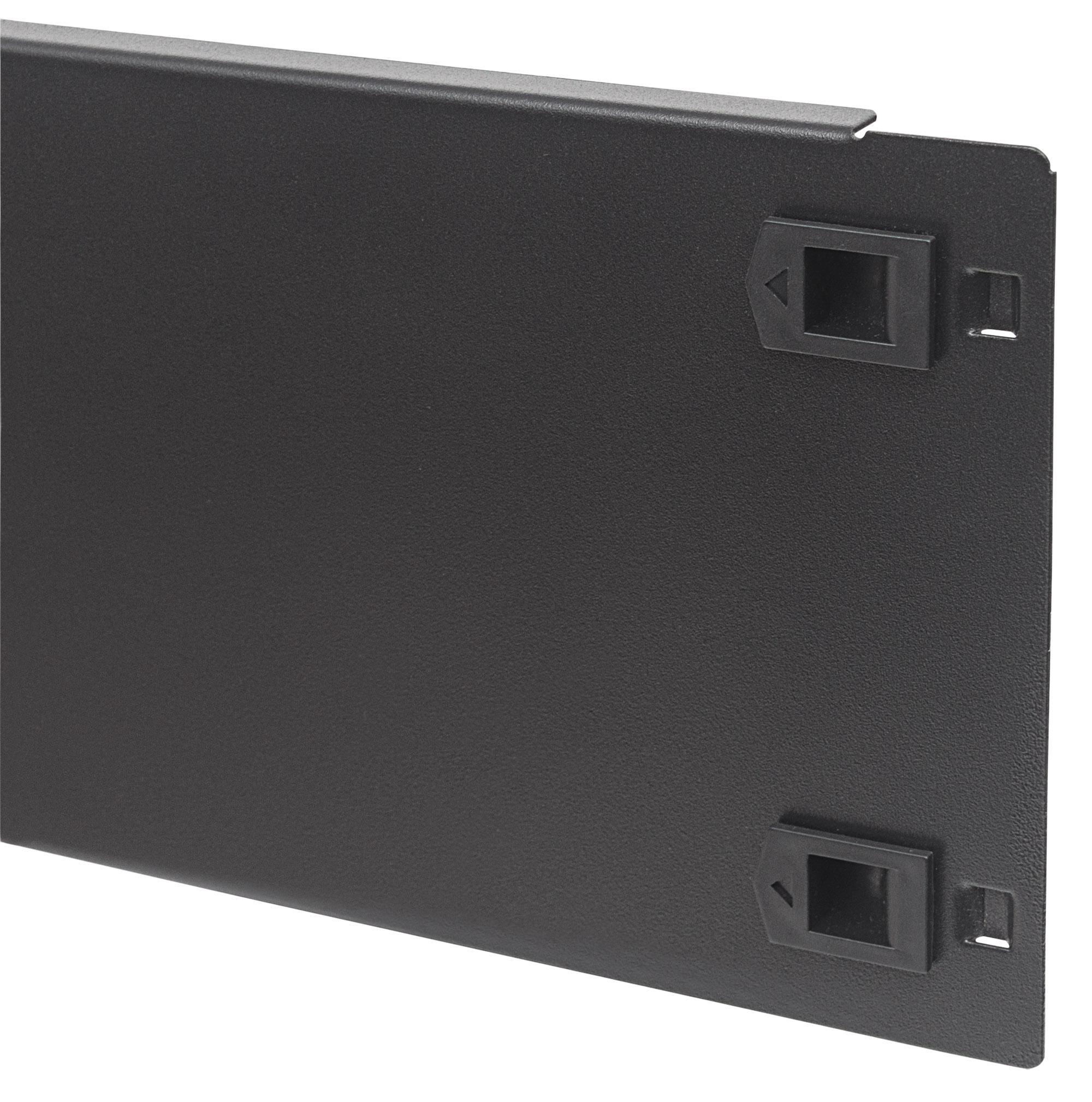 Pannello Cieco Toolless a Clip per Armadi Rack 19'' 3U Nero - Intellinet I-CASE BLANK-3-SCL