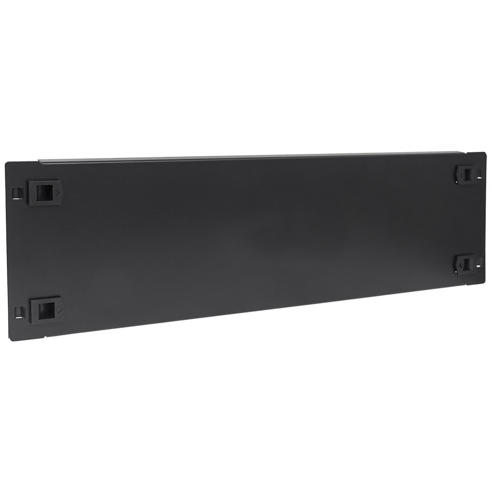 Toolless clip blank panel for 19" rack 3U black - Techly Professional I-CASE BLANK-3-SCLTY
