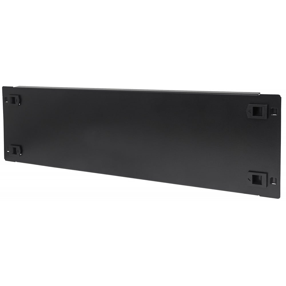 Toolless clip blank panel for 19" rack 3U black - Techly Professional I-CASE BLANK-3-SCLTY