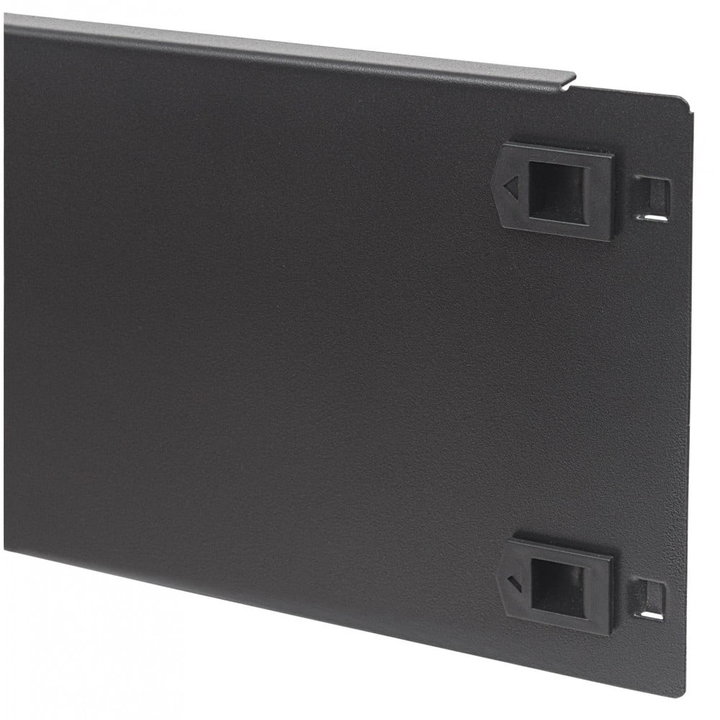 Pannello Cieco Toolless a Clip per Armadi Rack 19" 3U Nero - Techly Professional I-CASE BLANK-3-SCLTY
