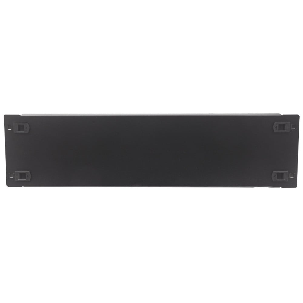 Toolless clip blank panel for 19" rack 3U black - Techly Professional I-CASE BLANK-3-SCLTY