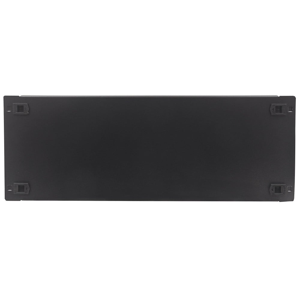 Toolless clip-on blank panel for 19" rack 4U black - Techly Professional I-CASE BLANK-4-SCLTY