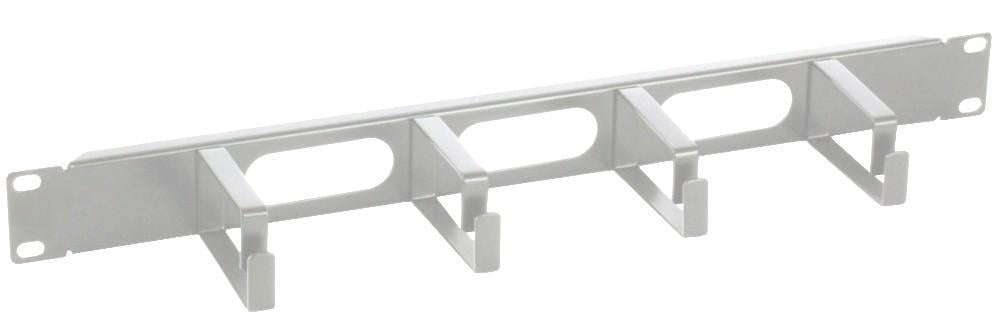 Pannello Passacavi 4 Anelli Lunghi 3 Fori 1U Grigio - Intellinet I-CASE CABLE-2