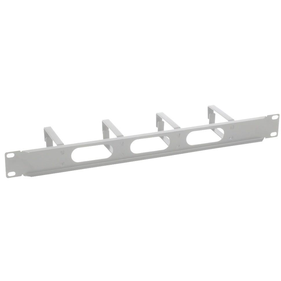 Pannello Passacavi 4 Anelli Lunghi 3 Fori 1U Grigio - Intellinet I-CASE CABLE-2