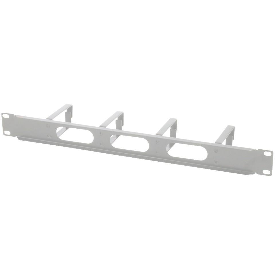 Pannello Passacavi 4 Anelli Lunghi 3 Fori 1U Grigio - Intellinet I-CASE CABLE-2