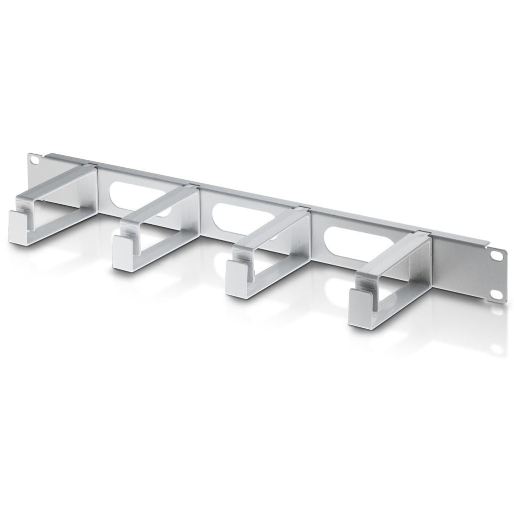 Pannello Passacavi 4 Anelli in Plastica Lunghi 3 Fori 1U Grigio - Intellinet I-CASE CABLE-2P