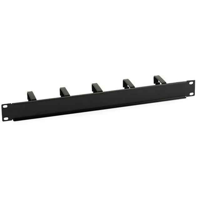 Pannello Passacavi 5 Anelli Senza Fori 1U Nero - Techly Professional I-CASE CABLE-BK5
