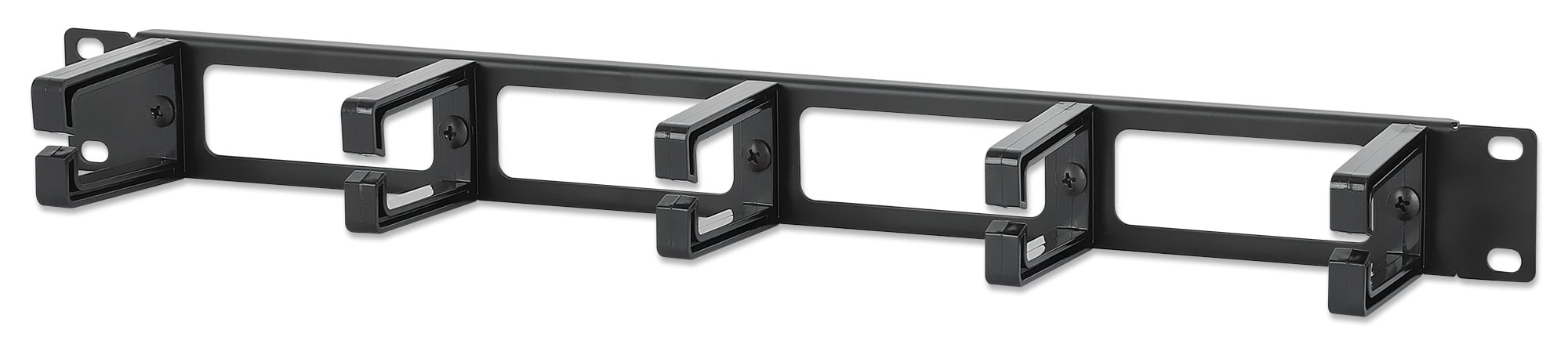 Pannello Passacavi 19'' 5 Anelli in Plastica 1U Nero - Intellinet I-CASE CABLE-BKP5