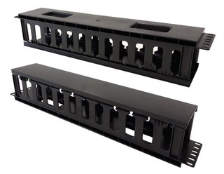 Pannello Passacavi 19" 2U con Coperchio - Techly Professional I-CASE CABLE-FR2