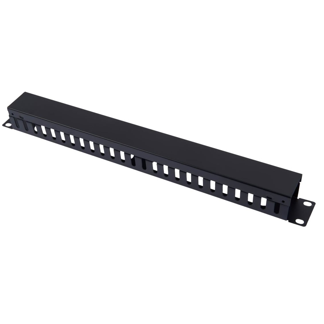 Pannello Passacavi 19'' 1U con Coperchio Nero - Techly Professional I-CASE CABLE-FRE1