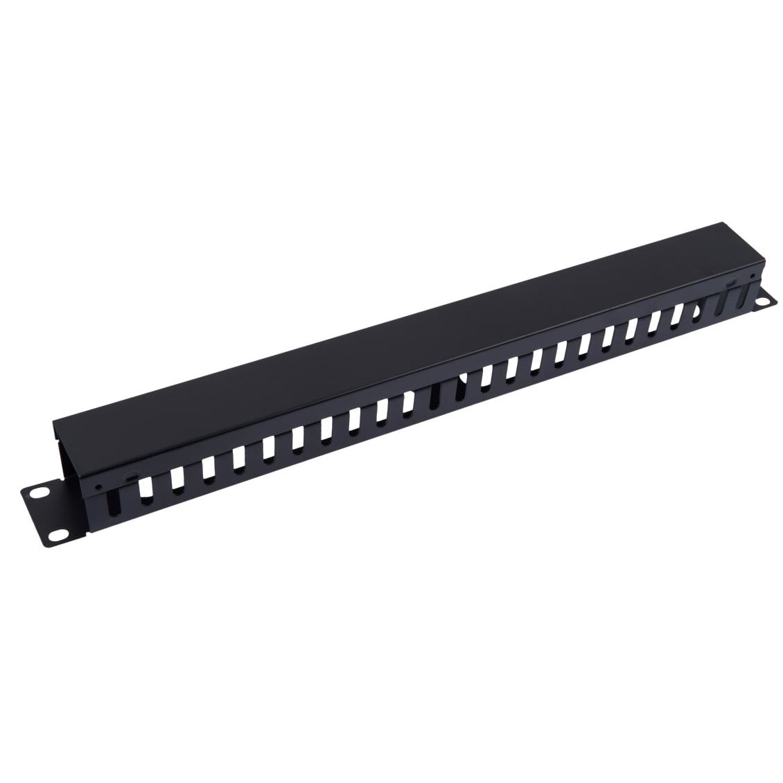 Pannello Passacavi 19'' 1U con Coperchio Nero - Techly Professional I-CASE CABLE-FRE1