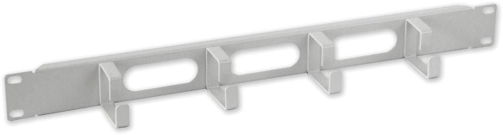 Pannello Passacavi 4 Anelli Corti 3 Fori 1U Grigio - Intellinet I-CASE CABLE