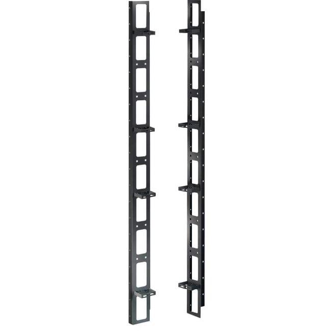 Coppia Canala Gestione Cavi Verticale 42U Nero - Intellinet I-CASE CABLEP-800