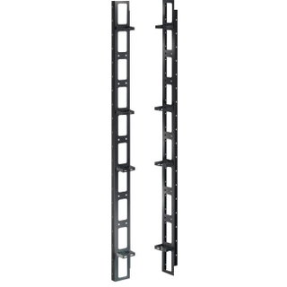 Coppia Canala Gestione Cavi Verticale 42U Nero - Intellinet I-CASE CABLEP-800
