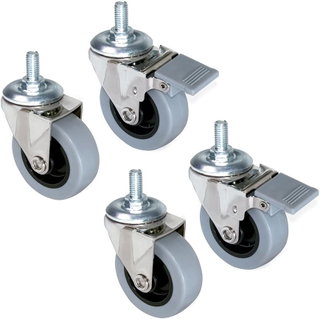 Kit 4 Wheels for EW Cabinets Pin M10 - Techly Professional I-CASE CASTOR/EW