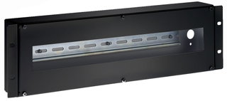 DIN Rail Enclosure 3U for 19'' Cabinets Black - Intellinet I-CASE DIN-3BK