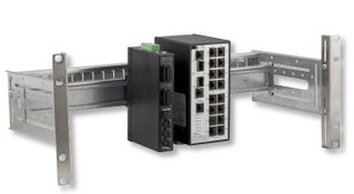 Supporto Guida DIN 4U per Rack 19'' Grigio - I-CASE DIN-4