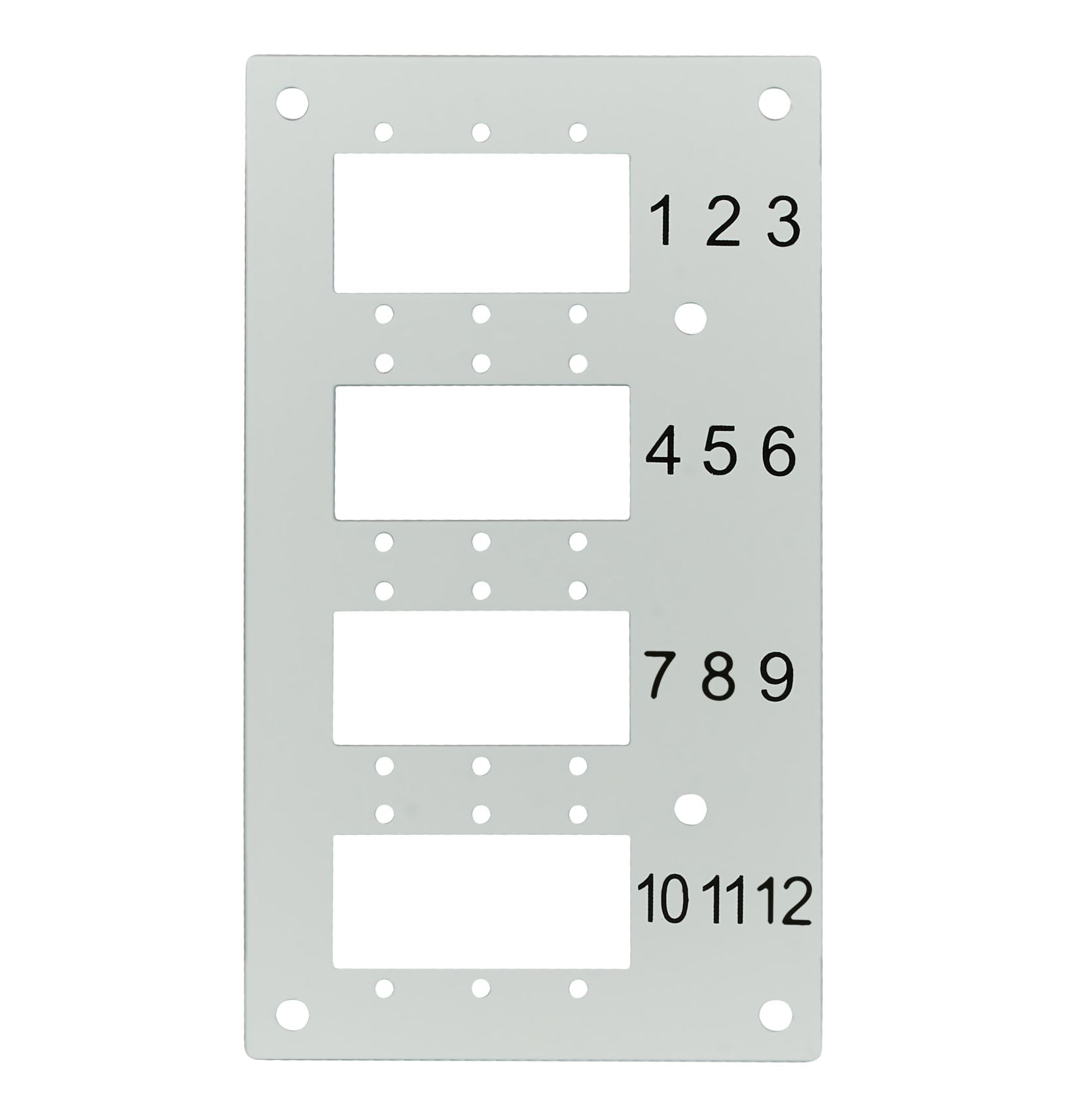 Pannello Frontale 12 Connessioni SC-Simplex LC-Duplex per Box Ottico - I-CASE DIN-SPL12SCD2
